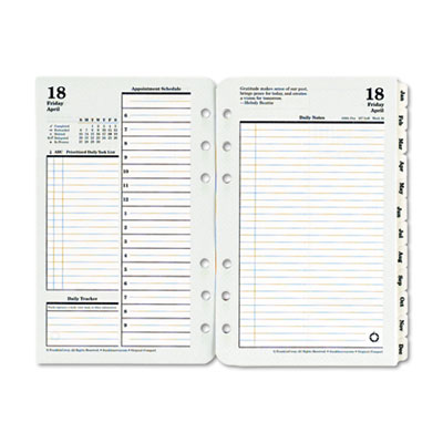 FranklinCovey&reg; Original Dated Two-Page-per-Day Planner Refill