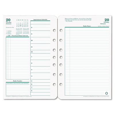 FranklinCovey&reg; Original Dated Two-Page-per-Day Planner Refill