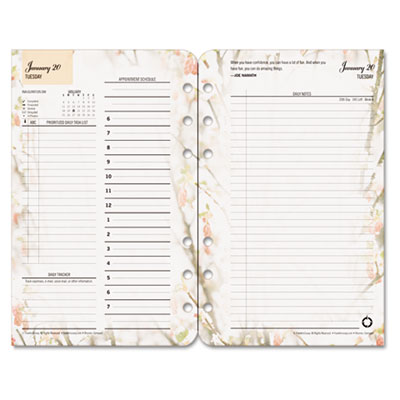 FranklinCovey&reg; Blooms&reg; Dated Daily Planner Refill