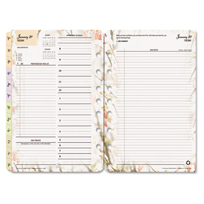 FranklinCovey&reg; Blooms&reg; Dated Daily Planner Refill