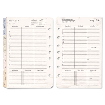 FranklinCovey&reg; Blooms&reg; Dated Weekly/Monthly Planner Refill