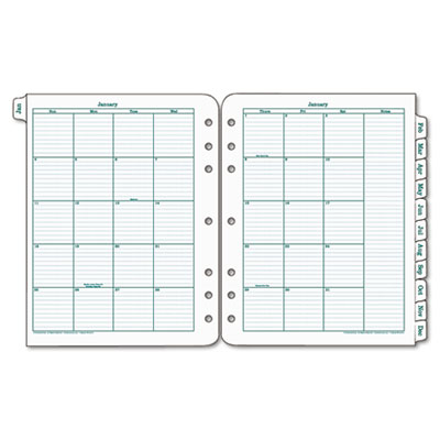 FranklinCovey&reg; Original 2 Page Per Month with Tabs