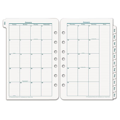 FranklinCovey&reg; Original 2 Page Per Month with Tabs