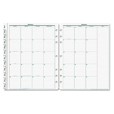 FranklinCovey&reg; Original 2 Page Per Month with Tabs