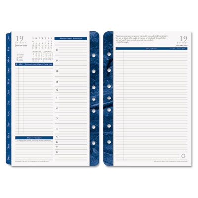 FranklinCovey&reg; Monticello Dated Two-Page-per-Day Planner Refill