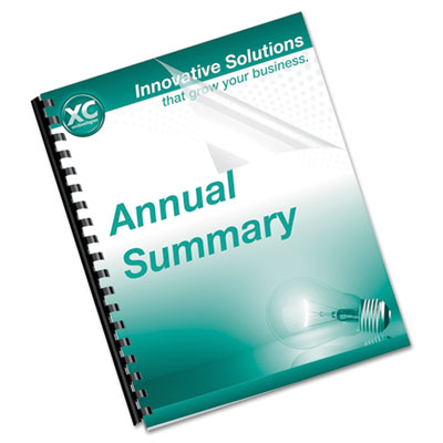 Fellowes&reg; Crystals&trade; Transparent Presentation Covers for Binding Systems