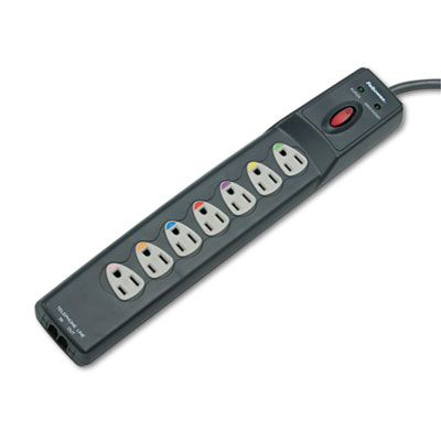 Fellowes&reg; Power Guard Seven-Outlet Surge Protector with Phone/DSL Protection