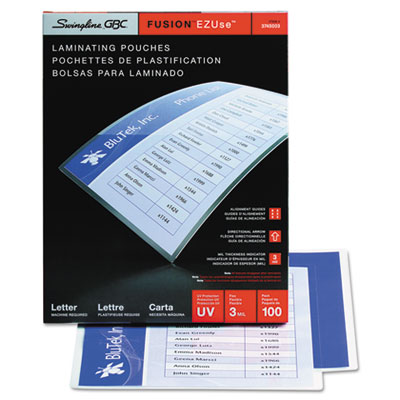 Swingline&trade; GBC&reg; EZUse&trade; Premium Laminating Pouches