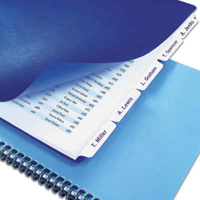 Swingline&trade; GBC&reg; Customizable Index Tab Dividers for Binding Systems