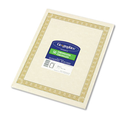 Geographics&reg; Archival Quality Parchment Certificates