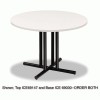 Iceberg OfficeWorks&trade; Round Table Tops with Square Edge
