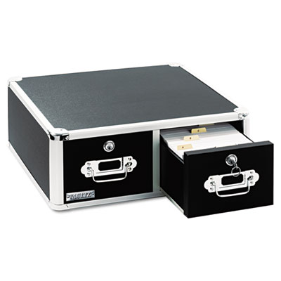 Vaultz&reg; Two Drawer Locking Index Card Cabinet