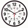 Chicago Lighthouse Black Quartz 12-24 Hour Wall Clock