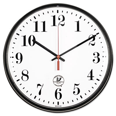 Chicago Lighthouse Black ATOMIC Contemporary Clock