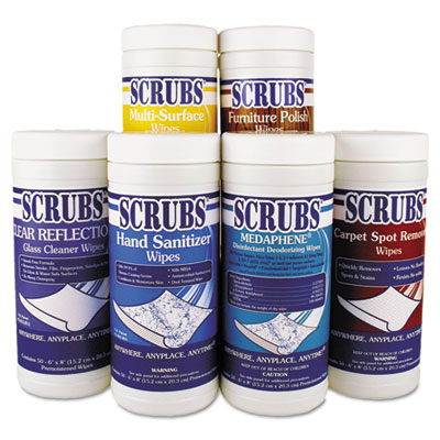 SCRUBS&reg; 6 Pack of Wipes