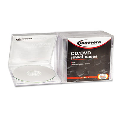 Innovera&reg; CD/DVD Standard Jewel Cases
