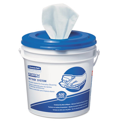 Kimtech* Wipers for the WETTASK* Refillable Wet Wiping System