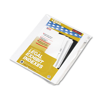 Kleer-Fax&reg; 80000 Series Alpha Side Tab Legal Index Divider
