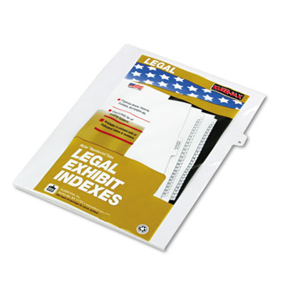 Kleer-Fax&reg; 80000 Series Alpha Side Tab Legal Index Divider