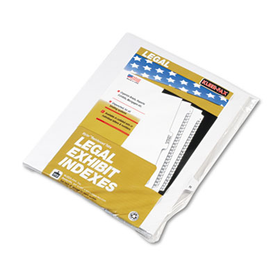Kleer-Fax&reg; 80000 Series Alpha Side Tab Legal Index Divider