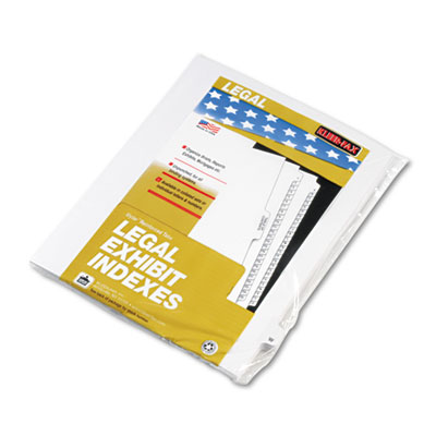 Kleer-Fax&reg; 80000 Series Alpha Side Tab Legal Index Divider