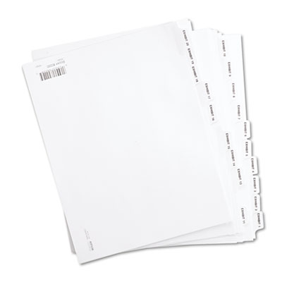Kleer-Fax&reg; 80000 Series Side Tab Legal Index Divider Set
