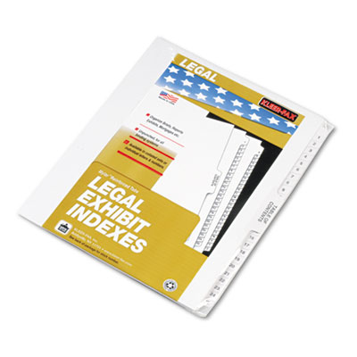 Kleer-Fax&reg; 80000 Series Side Tab Legal Index Divider Set