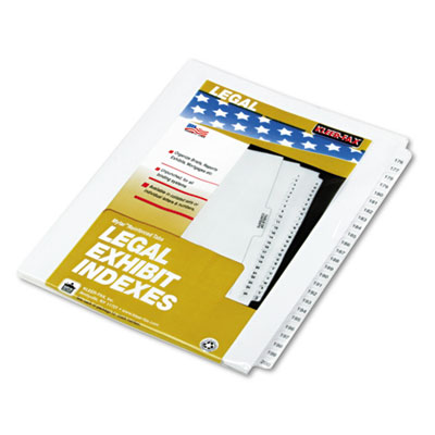 Kleer-Fax&reg; 80000 Series Side Tab Legal Index Divider Set