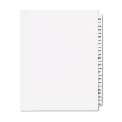 Kleer-Fax&reg; 80000 Series Side Tab Legal Index Divider Set