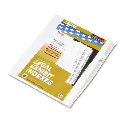 Kleer-Fax&reg; 80000 Series Numerical Side Tab Legal Index Divider
