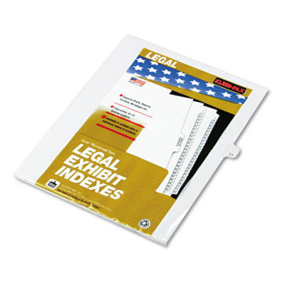 Kleer-Fax&reg; 80000 Series Numerical Side Tab Legal Index Divider