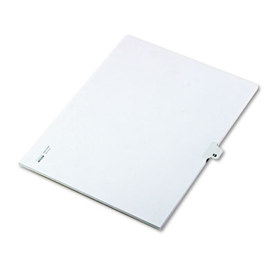 Kleer-Fax&reg; 80000 Series Numerical Side Tab Legal Index Divider