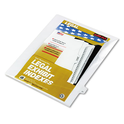 Kleer-Fax&reg; 80000 Series Numerical Side Tab Legal Index Divider