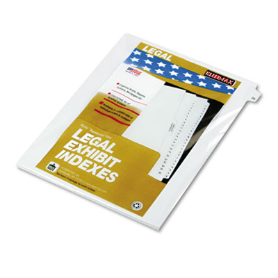 Kleer-Fax&reg; 80000 Series Numerical Side Tab Legal Index Divider