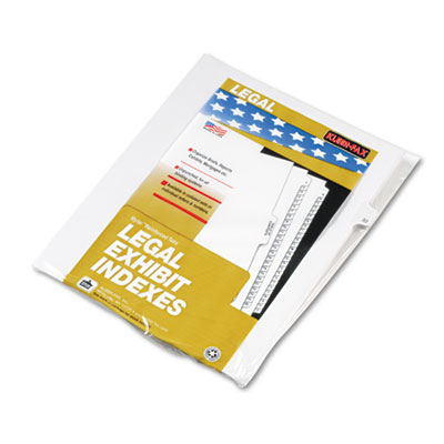 Kleer-Fax&reg; 80000 Series Numerical Side Tab Legal Index Divider