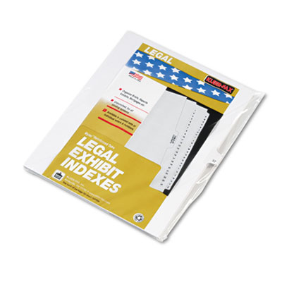 Kleer-Fax&reg; 80000 Series Numerical Side Tab Legal Index Divider