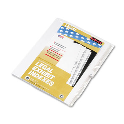 Kleer-Fax&reg; 80000 Series Numerical Side Tab Legal Index Divider