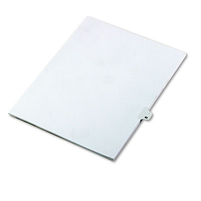 Kleer-Fax&reg; 80000 Series Numerical Side Tab Legal Index Divider
