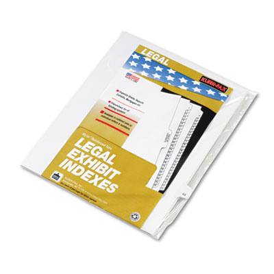 Kleer-Fax&reg; 80000 Series Numerical Side Tab Legal Index Divider