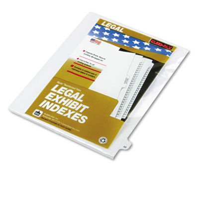 Kleer-Fax&reg; 80000 Series Numerical Side Tab Legal Index Divider