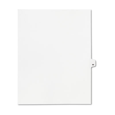 Kleer-Fax&reg; 80000 Series Numerical Side Tab Legal Index Divider