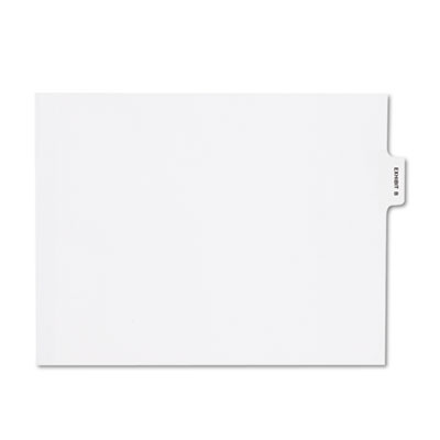 Kleer-Fax&reg; 80000 Series Exhibit Alpha Bottom Tab Legal Index Divider