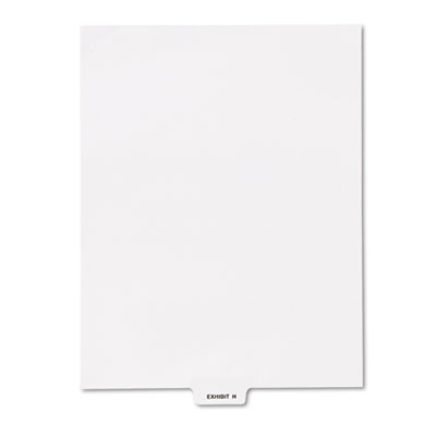 Kleer-Fax&reg; 80000 Series Exhibit Alpha Bottom Tab Legal Index Divider
