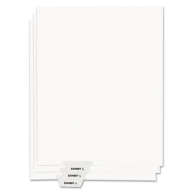 Kleer-Fax&reg; 80000 Series Exhibit Alpha Bottom Tab Legal Index Divider