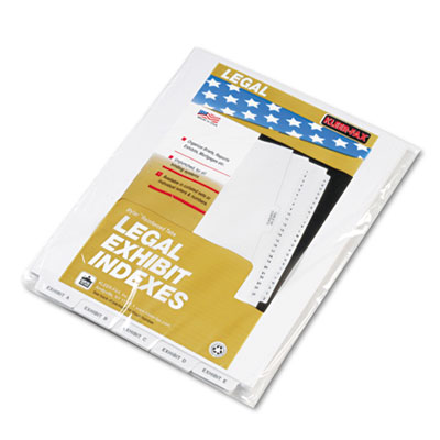 Kleer-Fax&reg; 80000 Series Bottom Tab Legal Index Divider Set