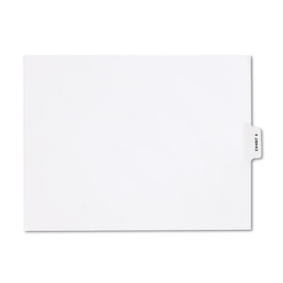 Kleer-Fax&reg; 80000 Series Exhibit Numerical Bottom Tab Legal Index Divider