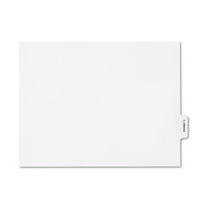 Kleer-Fax&reg; 80000 Series Exhibit Numerical Bottom Tab Legal Index Divider