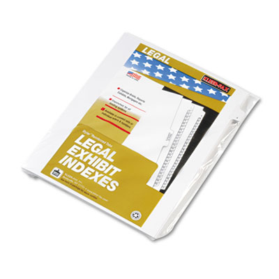 Kleer-Fax&reg; 90000 Series Numerical Side Tab Legal Index Divider