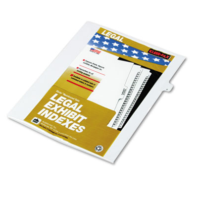 Kleer-Fax&reg; 90000 Series Numerical Side Tab Legal Index Divider