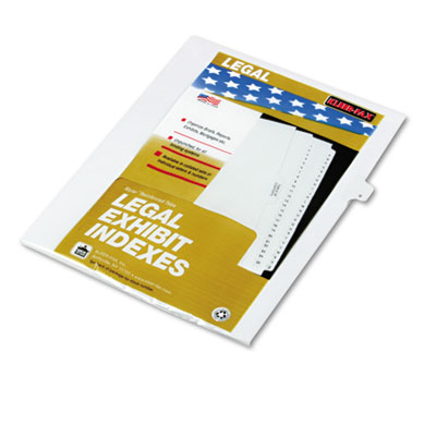 Kleer-Fax&reg; 90000 Series Numerical Side Tab Legal Index Divider